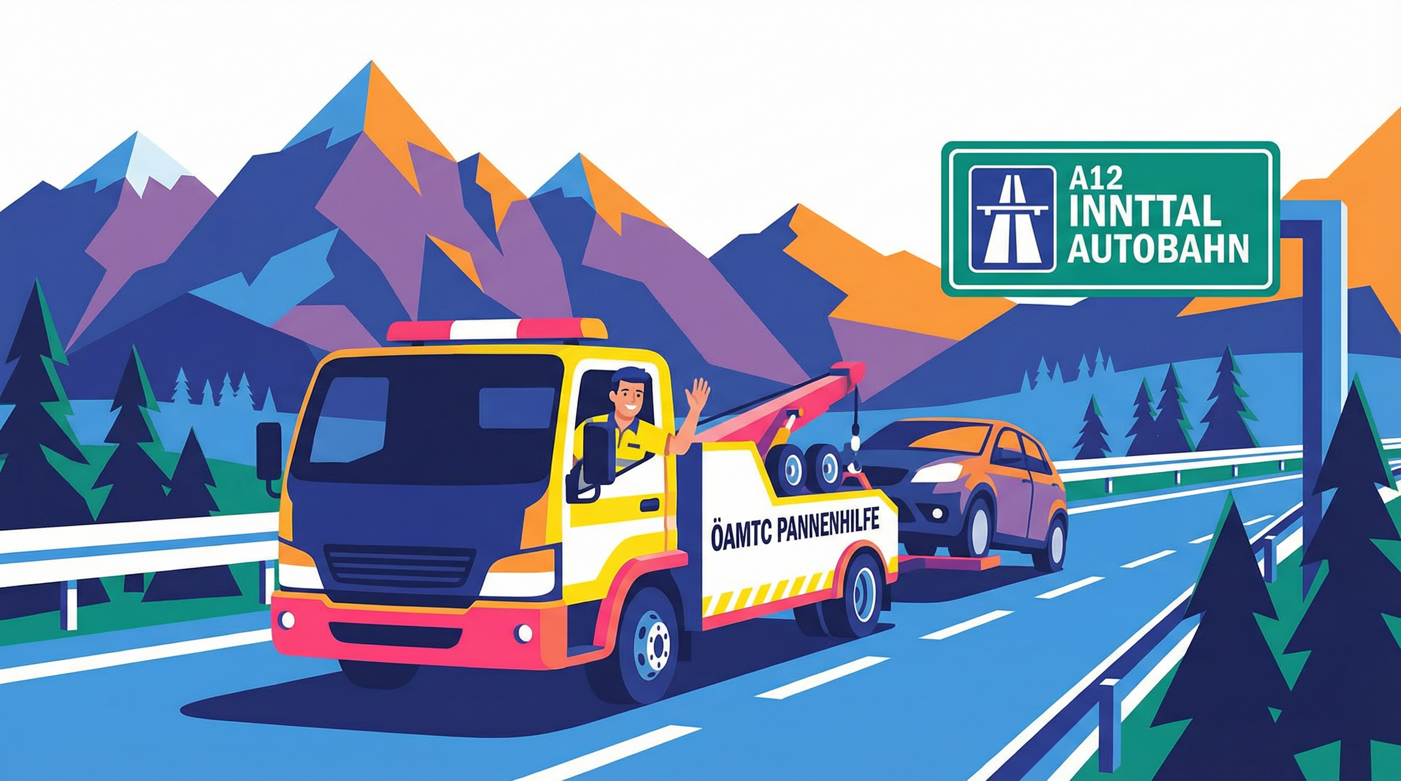 Pannendienst in den österreichischen Alpen